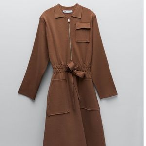 Zara Knit Dress with Zipper